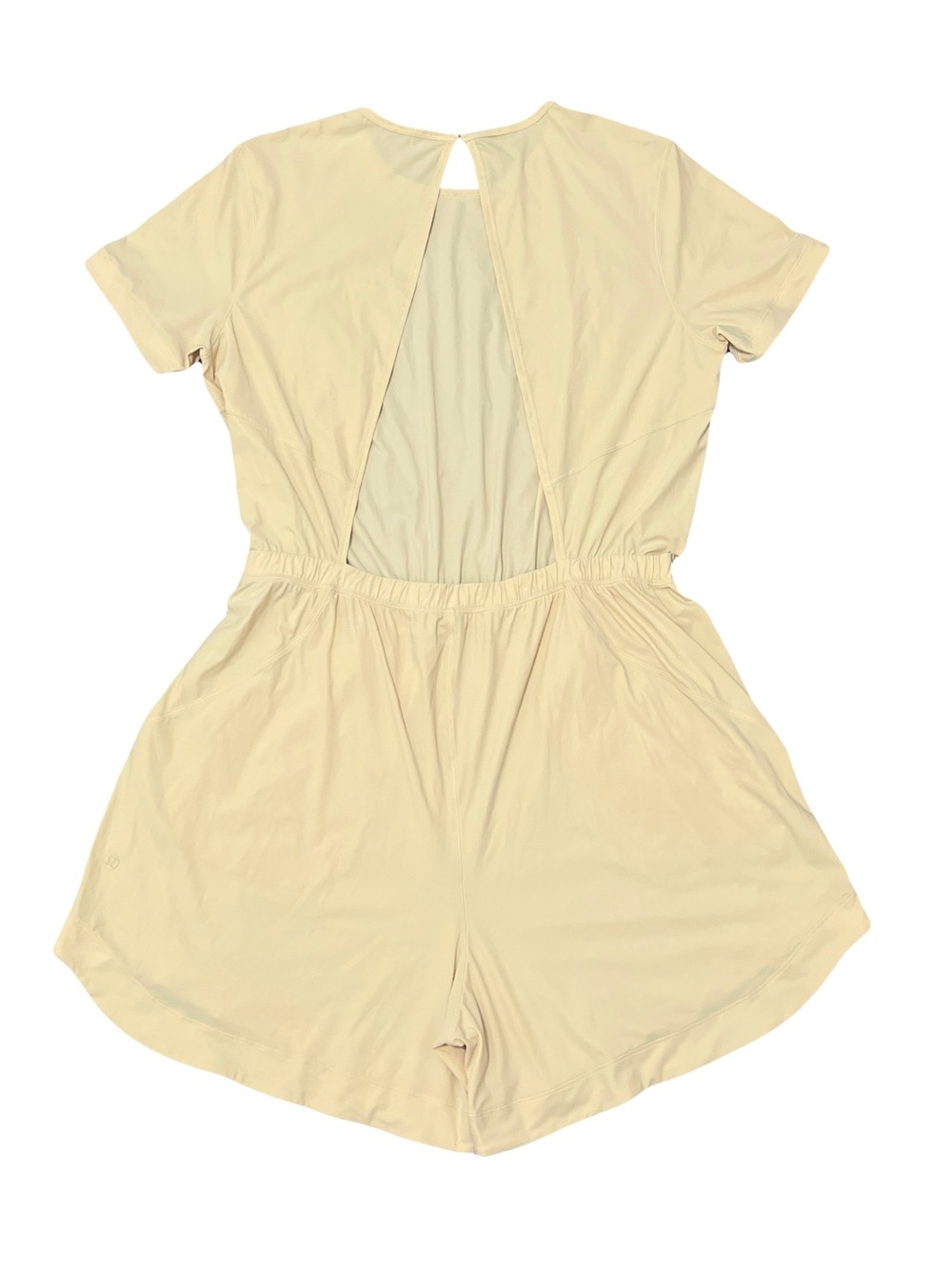 Lululemon Lightweight High-Neck Romper | Prosecco Beige | Size 12